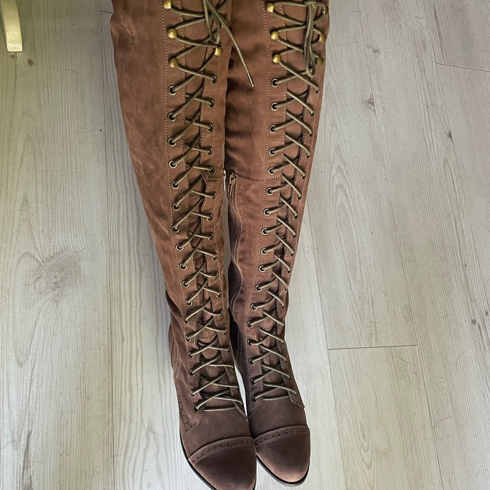 FREE PEOPLE JOE LACE UP BOOT Brown size 10 - Picture 6 of 8